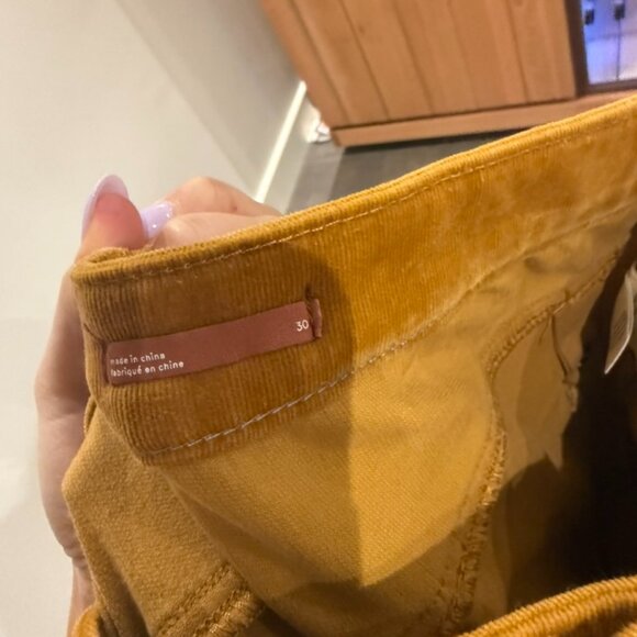 Pilcro High Rise Skinny Leg Jeans Mustard Yellow - Picture 3 of 5